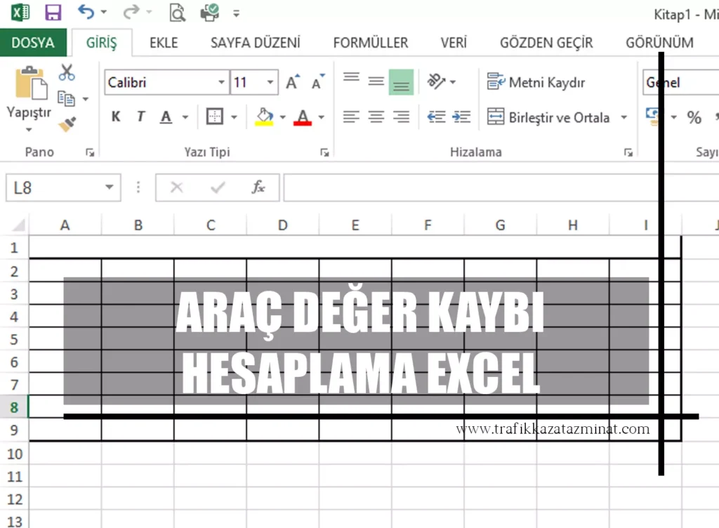 Araç Değer Kaybı Hesaplama Excel Tablosu